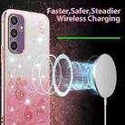 For Samsung Galaxy S24+ 5G Gradient Glitter Flower All-inclusive Phone Case(Pink) - 3