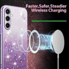 For Samsung Galaxy S24 FE 5G Gradient Glitter Flower All-inclusive Phone Case(Purple) - 3