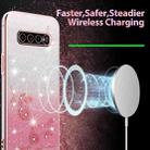 For Samsung Galaxy S10+ Gradient Glitter Flower All-inclusive Phone Case(Pink) - 3