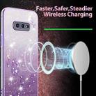 For Samsung Galaxy S10e Gradient Glitter Flower All-inclusive Phone Case(Purple) - 3