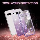 For Samsung Galaxy S10 5G Gradient Glitter Flower All-inclusive Phone Case(Purple) - 2