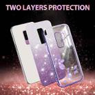 For Samsung Galaxy S9+ Gradient Glitter Flower All-inclusive Phone Case(Purple) - 2