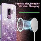 For Samsung Galaxy S9+ Gradient Glitter Flower All-inclusive Phone Case(Purple) - 3