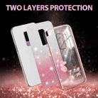 For Samsung Galaxy S9+ Gradient Glitter Flower All-inclusive Phone Case(Pink) - 2