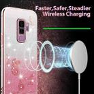 For Samsung Galaxy S9+ Gradient Glitter Flower All-inclusive Phone Case(Pink) - 3