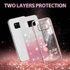For Samsung Galaxy S8 Gradient Glitter Flower All-inclusive Phone Case(Pink) - 2