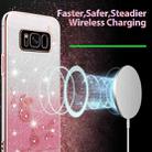 For Samsung Galaxy S8 Gradient Glitter Flower All-inclusive Phone Case(Pink) - 3