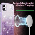 For Samsung Galaxy A05 Gradient Glitter Flower All-inclusive Phone Case(Purple) - 3
