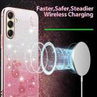 For Samsung Galaxy A16 5G Gradient Glitter Flower All-inclusive Phone Case(Pink) - 3