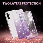 For Samsung Galaxy A15 Gradient Glitter Flower All-inclusive Phone Case(Purple) - 2