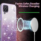 For Samsung Galaxy A12 Gradient Glitter Flower All-inclusive Phone Case(Purple) - 3
