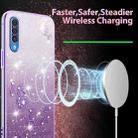For Samsung Galaxy A50 Gradient Glitter Flower All-inclusive Phone Case(Purple) - 3