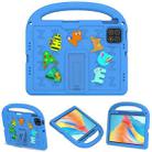 For Xiaomi Pad 7 Cartoon Sparrow EVA Shockproof Tablet Case(Blue) - 2