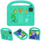 For Xiaomi Pad 7 Cartoon Sparrow EVA Shockproof Tablet Case(Glacier Green) - 2