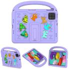 For Xiaomi Pad 7 Cartoon Sparrow EVA Shockproof Tablet Case(Taro Purple) - 2