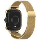 For Redmi Watch 5 Metal Frame Watch Case Integrated Milan Magnetic Steel Mesh Watch Band(Gold) - 2