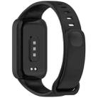 For Redmi Band 3 / Xiaomi Smart Band 9 Active Soft Silicone Integrated Watch Band(Black) - 2