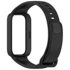 For Redmi Band 3 / Xiaomi Smart Band 9 Active Soft Silicone Integrated Watch Band(Black) - 3