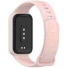 For Redmi Band 3 / Xiaomi Smart Band 9 Active Soft Silicone Integrated Watch Band(Starlight+Pink) - 2