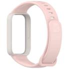 For Redmi Band 3 / Xiaomi Smart Band 9 Active Soft Silicone Integrated Watch Band(Starlight+Pink) - 3