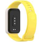 For Redmi Band 3 / Xiaomi Smart Band 9 Active Soft Silicone Integrated Watch Band(Starlight +Yellow) - 2