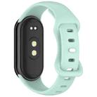 For Xiaomi Smart Band 9 Splayed Tail Reverse Buckle Silicone Watch Band(Blue) - 2