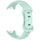 For Xiaomi Smart Band 9 Splayed Tail Reverse Buckle Silicone Watch Band(Blue) - 3