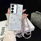 For Samsung Galaxy A16 5G Little Fresh Bow Neck Chain TPU Phone Case(Purple) - 1