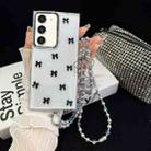For Samsung Galaxy S23+ 5G Little Fresh Bow Neck Chain TPU Phone Case(Black) - 1