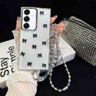 For Samsung Galaxy A14 5G Little Fresh Bow Neck Chain TPU Phone Case(Black) - 1