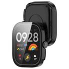 For Redmi Watch 5 eSIM Tempered Film Integrated PC Watch Protective Case(Black) - 3