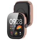 For Redmi Watch 5 eSIM Tempered Film Integrated PC Watch Protective Case(Cherry Pink) - 3