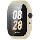 For Mibro Watch T2 Tempered Film Integrated PC Watch Protective Case Second Variation Case(Ivory White) - 2