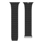 For Apple Watch 46mm / 49mm / 45mm / 44mm AW-AP  Dual Color Magnetic Silicone Watch Band(Black) - 3