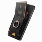 For Samsung Galaxy S24 Ultra 5G Retro Splitable Magnetic Stand Card Bag Leather Phone Case(Black) - 3