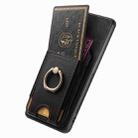 For Samsung Galaxy M14 Retro Splitable Magnetic Stand Card Bag Leather Phone Case(Black) - 3