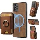 For Samsung Galaxy A33  5G Retro Splitable Magnetic Stand Card Bag Leather Phone Case(Brown) - 1