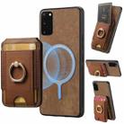 For Samsung Galaxy Note20 Retro Splitable Magnetic Stand Card Bag Leather Phone Case(Brown) - 1