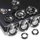 For Samsung Galaxy S25 Ultra 5G ENKAY Hat-Prince 9H Rear Camera Lens Glitter Aluminium Alloy Tempered Glass Film(Black) - 1