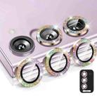 For Samsung Galaxy S25+ 5G ENKAY Hat-Prince 9H Rear Camera Lens Glitter Aluminium Alloy Tempered Glass Film(Colorful) - 1