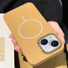 For iPhone 15 Plus Skin-friendly Ultra-thin MagSafe PC Phone Case(Yellow) - 1