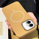 For iPhone 16 Skin-friendly Ultra-thin MagSafe PC Phone Case(Yellow) - 1