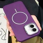 For iPhone 16 Skin-friendly Ultra-thin MagSafe PC Phone Case(Purple) - 1