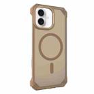 For iPhone 16 Plus Starshield Frameless MagSafe PC Phone Case(Desert Gold) - 1