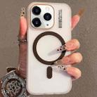 For iPhone 11 Pro Crystal Skin Feel MagSafe TPU Phone Case(Desert gold) - 1