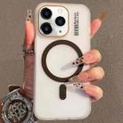 For iPhone 11 Pro Max Crystal Skin Feel MagSafe TPU Phone Case(Desert gold) - 1