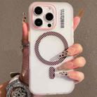 For iPhone 16 Pro Crystal Skin Feel MagSafe TPU Phone Case(Pink) - 1