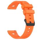 For Garmin Watch 22mm Dotted Black Buckle Silicone Watch Band(Orange) - 2