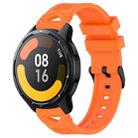 For Xiaomi Watch 22mm Dotted Black Buckle Silicone Watch Band(Orange) - 1