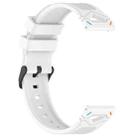 For Xiaomi Watch 22mm Dotted Black Buckle Silicone Watch Band(Two Color+White) - 2